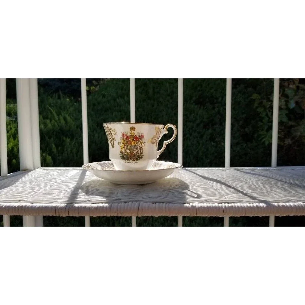 Vintage Royal Windsor Bone China Tea Cup & Saucer Made in England